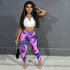Fashion Casual Printed Skinny Women Pants Pencil Leggings